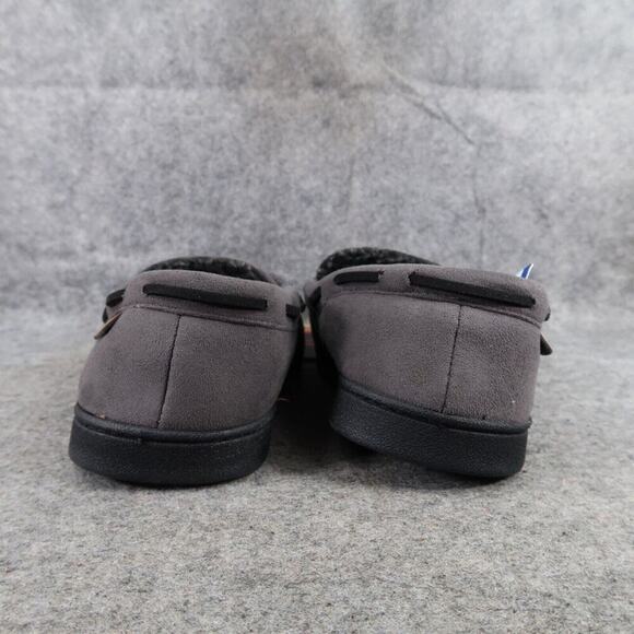 Dearfoams Shoes Mens 7.5 Slippers Microsuede Moccasin Loafer Memory Foam Comfort - Picture 5 of 11